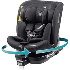 BABYAUTO - i-Size Aitana autokrēsliņa izmērs 0+/1/2/3 līdz 36 kg vai 150 cm - Vecums: no dzimšanas līdz 12 gadiem - Rotējams - Atbalsta pēda - Noliecams - Atpakaļgaita 18 kg - ISOFIX