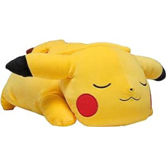 Bizak Pikachu Sleepcap plīša rotaļlieta 46 cm Oficiālā Pokémon milzu rotaļlieta (63220074)