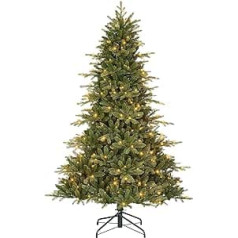 Black Box Trees Boyle Artificial Christmas Tree with LED Lights - H185 x Ø127cm - Green