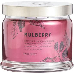 PartyLite 3 Wick sveču turētājs - Blackberry