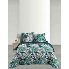 Douceur d'Intérieur d'intérieur 1644444 3-daļīgs gultas veļas komplekts 240 x 220 cm 100% kokvilna Percale Hummingbird daudzkrāsains