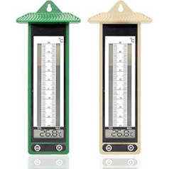 Captelec Set of 2 Mini Maxi Thermometers with Digital Display – Extreme Temperatures