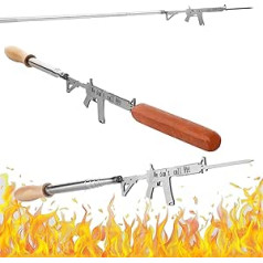 AR15 Gun Marshmallow & Hotdog pagarināms cepeškrāsns 30 collu ugunskura grila iesmu komplekts zefīra desai gaļai BBQ jaunajai dāvanai — lieliski piemērota ballītēm, šautenēm, hotdogiem