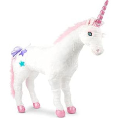 Melissa & Doug Unicorn - plīša | Mīkstā rotaļlieta | Dzīvnieks | Visiem vecumiem | Dāvana zēnam vai meitenei