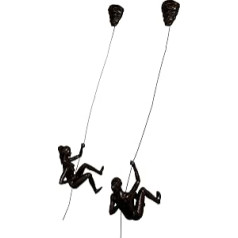 Высокий коллаж 2 бронзовые альпинистки с каменными колпачками для гвоздей Восхождение дамы Дуэт Настенные подвесные женские скульптуры С