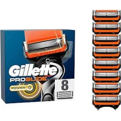 Gillette ProGlide jaudas skuvekļu asmeņi, 8 rezerves asmeņi vīriešu slapjiem skuvekļiem ar 5 asmeņiem