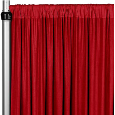 CV Linens bkdp_10_spdx Spandex 4 Way Stretch Curtain 305cm x 152cm Red