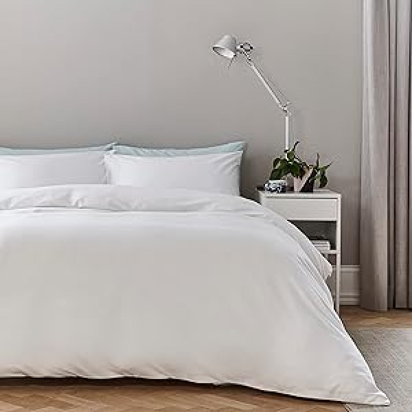 Silentnight 100% Pure Cotton Super Soft Cozy Easy Care gultas veļas komplekts King Size (230 x 220 cm) + 2 atbilstošas spilvendrānas 520560GE