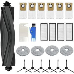 23 Piece Accessory Set for Dreame L20 Ultra, Replacement Parts, 1 Roller Brush, 4 Filters, 4 Wipes, 6 Side Brushes, 6 Dust Bags, 2 Cleaning Brushes, Accessory Kit Vacuum Cleaner Accessories