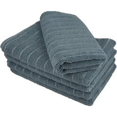 Household Kitchen Floor Cloth Cleaning Cloth 50 x 70 cm Ideal Drying From: Windows Shower Cubicles Tiles Taps Sink Bathtubs Flooring Laminate Linoleum Window Frame (5 x Universal Cloth/Grey)