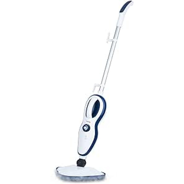 H.Koenig SWIP150 Steam Cleaner 2-in-1 Handheld Steam Cleaner Powerful 1500W Multifunction Fast Heat Up Time 25 Seconds No Chemicals Removes 99.9% of Bacteria + Accessories