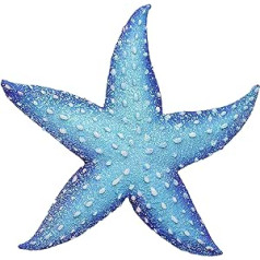 Zvaigznes sienas dekors Zila jūras zvaigzne piekārta siena mākslas dekors skulptūras statujas okeāna dekorācijas mājām bērnu istaba birojs dārzs iekšpagalms žogs vannas istaba pagalms baseins iekštelpu āra pludmales tēma