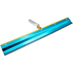LeTkingok Stainless Steel Notched Squeegee, Epoxy Cement, Self-Levelling Flooring, Rake, Construction Hand Tools, 3/5/8 mm (3 mm)