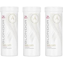 Wella Blondor Freelights pulveris 3 x 400g balts balināšanas pulveris