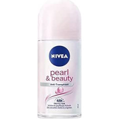 Nivea Шариковый дезодорант NIVEA Pure Pearl & Beauty, набор из 6 шт. (6 x 50 мл), роликовый антиперспирант для питания кожи подмышек, дезодорант с защитой на 48