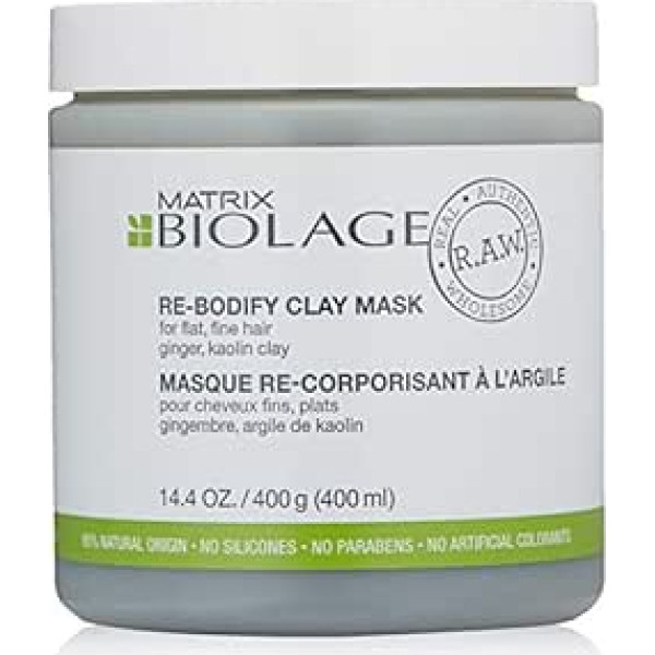 Matrix Biolage RAW Re-Bodify māla maska 400ml