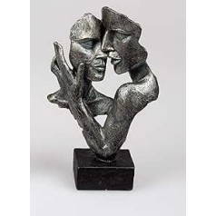 Modern Bust Statue Sculpture Figurine Kiss and Don’t Tell