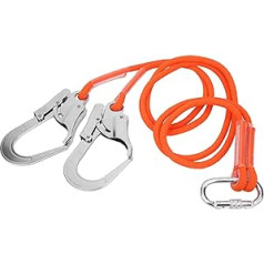 Aoutecen Air Fall Protection, Fall Protection, Lightweight 1.6 m Survival Rope for Outdoor Construction, Safety Belt for Outdoor Work, Wear-Resistant for Power Building