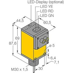 3036561-Q45BB6FP, Optoelektronischer Sensor Basisgerät f. Kunststofflichtleiter