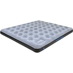 High Peak Airbed King Comfort Plus, pelēks/zils/melns, 200 x 185 x 20 cm