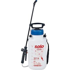 Solo 30701 Drucksprühgerät – säurebeständiger/säurefester 7 litri Drucksprüher – für Reinigungsmittel mit pH Wert 1-7 Reinigungs-Druckspritze CLEANLine