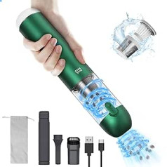 Minthouz Handheld Vacuum Cleaner 17000Pa - 120W Handheld Vacuum Cleaner Wireless with LED/SOS Light, Car Vacuum Cleaner Portable for Car/Home/Office/Pet Hair