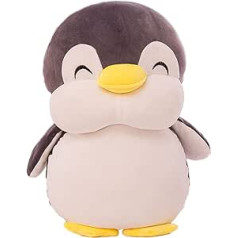 TONGSONG Ausgestopftes Pinguin-Plüsch-Spielzeugkissen mit Lächeln-Gesicht Kuscheliges Pinguin-Kissen Geschenke für Kinder und Liebhaber(schwarz,30cm)