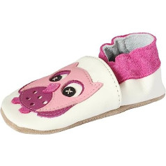 Beck Girls Little Owl Slippers, White