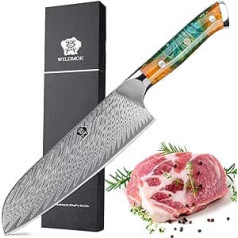 WILDMOK šefpavāra nazis, 17,0 cm VG10 Damaskas tērauds, japāņu šefpavāra nazis, suši, virtuves nazis, virtuves nazis, Santoku nazis, smalcināšanas nazis