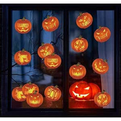 Halloween Pumpkin Wall Decals Assorted Emojis of Pumpkin Set of 10 Removable Halloween Wall Decorations Funny Wall Stickers for Halloween Theme Party Home Wall Decorations