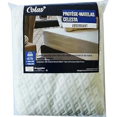 Colas Normand Celesta absorbējošs matrača aizsargs 140 x 190 cm 100% pārstrādāts poliesters, hipoalerģisks un mīksts 25 cm vāciņš