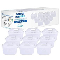 Golden Icepure TÜV SÜD sertificēts ūdens filtru nomaiņa priekš Brita Maxtra+, Maxtra Plus, Mavea, Anna Duomax 9 gabali (9)