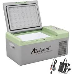 Alpikool Y16 15L Cool Box 12 V mini ledusskapis elektriskais kompresors automašīnu ledusskapis kempinga saldētavas kaste, maza pārnēsājama automašīnai, kravas automašīnai, laivai, RV