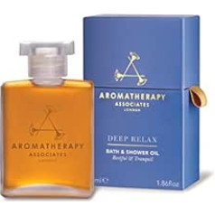 Aromatherapy Associates Масло для ванны и душа Deep Relax 55 мл Восстанавливающее и успокаивающее действие Спокойной ночи Успокаивающий Отдых Сон Роскошны