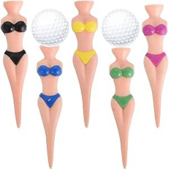 Golfa Tīpas Funny Lady Bikini 5 gabali 76 mm / 3 collas Funny Golf Tees Meiteņu Golfa Tīpas Sieviešu Golfa Tīpas Plastmasas Golfa Tīpas Vīriešiem Sieviešu Golfs Treniņi Golfa Aksesuāri Golfa Treniņi