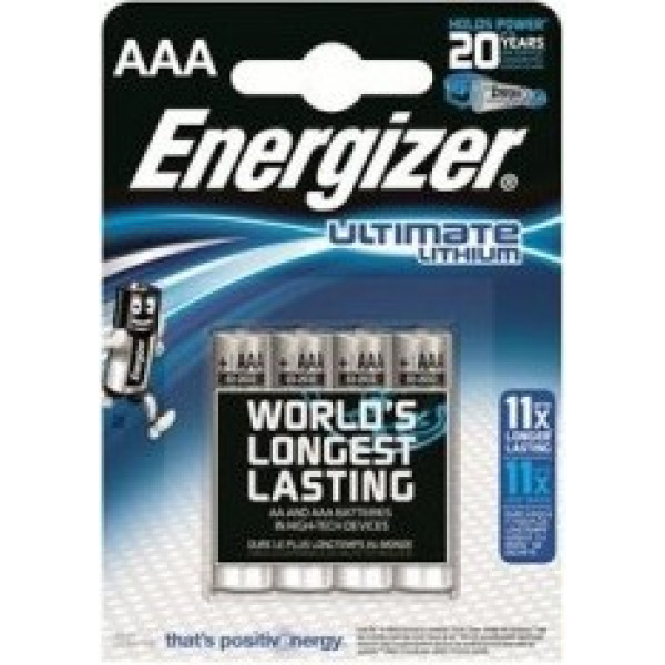 Baterijas ENERGIZER Litija AAA B4 1,5V