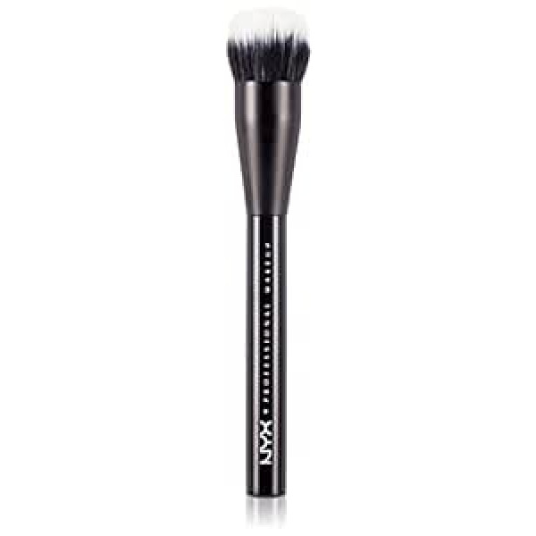 Nyx Professional Makeup Pro Brush Dual Fiber — кисть для макияжа для тонального крема, широкая кисть с полной и мягкой щетиной, кисть для тонального крема