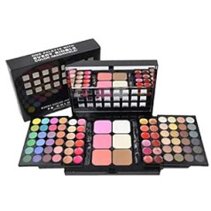 Fantasyday Professional Eyeshadow Palette Make Up Kosmētiskā grima komplekts — 48 krāsu ļoti pigmentētas siltas matētas dabīgas acu ēnas, 18 lūpu krāsas, 6 korektori, 3 vaigu sārtumi, 3 sejas pūderi #1