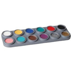 ‎Grimas Water Makeup-Palette mit 12 Farben