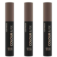 Catrice Color & Fix Brow Gel Тушь для ресниц, Гель для бровей, № 030, Коричневый, Стойкий, Определяющий, Фиксирующий, Веганский, Без частиц микропластика, 