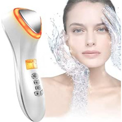 Zhenren Hot-Cold Face Massager, Cosmetic Device, Red/Blue Light Therapy for Acne and Wrinkles, Anti-Ageing Face Lifting, Beauty Device, Wrinkle Remover, Hot/Cool Treatment for Face Care