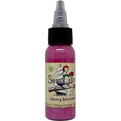 Sailor Jerry Von Deep Colours! Gmbh Чернила для татуировки Sailor Jerry Cherry Blossom, соответствующие требованиям REACH, 30 мл. Немецкие чернила для татуировок, изготовл