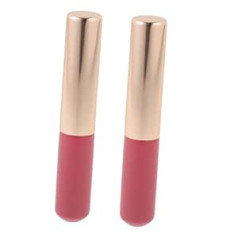 Dressoos 2pcs Lip Brush Lūpu krāsas aplikators Aplikatori lūpu spīdumam aplauzuma otiņa Lūpu krāsas otiņa aplikators Lūpu krāsas otiņas marķēšanas aplikators lūpu maska lūpu balzams