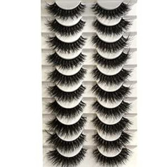 Gmagictobo mākslīgās skropstas dabiskās 15 mm Cat Eye Lashes Īsas pūkainas mākslīgās ūdeles biezas cirtainas 3D dramatiskas mīkstas sloksnes mākslīgās skropstas Multipack