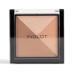 Inglot bronzējošs pulveris — gaiša daudzkrāsu sistēma, viena kombinācija, HD izgaismotāja bronzētājs, dabīga apdare, maiga kontūrēšana, mirdzošs veidojums, 11,8,8 g