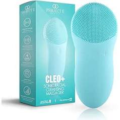 Project E Beauty CLEO + Sonic sejas tīrīšanas līdzeklis ūdensizturīgs silikona dziļi attīroša pīlinga otiņa USB uzlādējama bezvadu portatīva sejas tīrīšanas ādas kopšanas ierīce