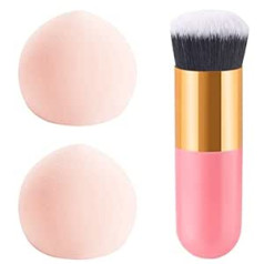 Zngou Aplauzuma sūkļi Ultra Soft Expandable Marshmallow Sponge kosmētikas komplekts Pink Beauty Blender bez lateksa korektors aplauzuma sūkļa krēms 3 iepakojumā