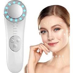 ‎Coobes Face Neck Eye Massager Skin Care Tools 7 in 1 Face Lifting Machine, Anti-Ageing Infrared LED Light Hydrafacial Toning Device, Reduced Swelling Skin Firming Deep Cleansing Face Device