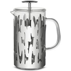 Alessi Barkoffee BM12/8 French Press Coffee Maker 18/10 Stainless Steel Polished