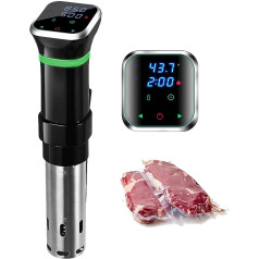 FUNYKICH Sous Vide Stick, 1100 W IPX7 Waterproof Sous Vide Cooker Precision Cooker Timer Function, 3D Circulation, Precise Temperature Setting, LED Touch Display